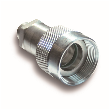 松乔 LS KZE-B螺纹锁紧式液压快速接头插座，碳钢，3/8"NPT『固安捷』