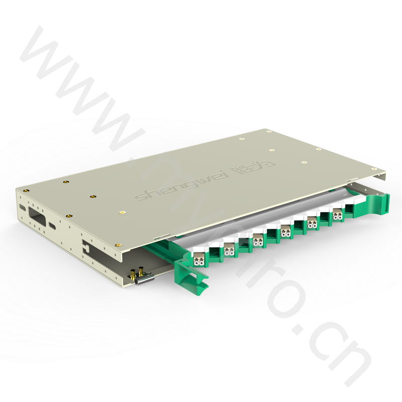 12芯光纤配线架12芯lc多模满配标准机架式冷轧板细砂面odf-1012l-m