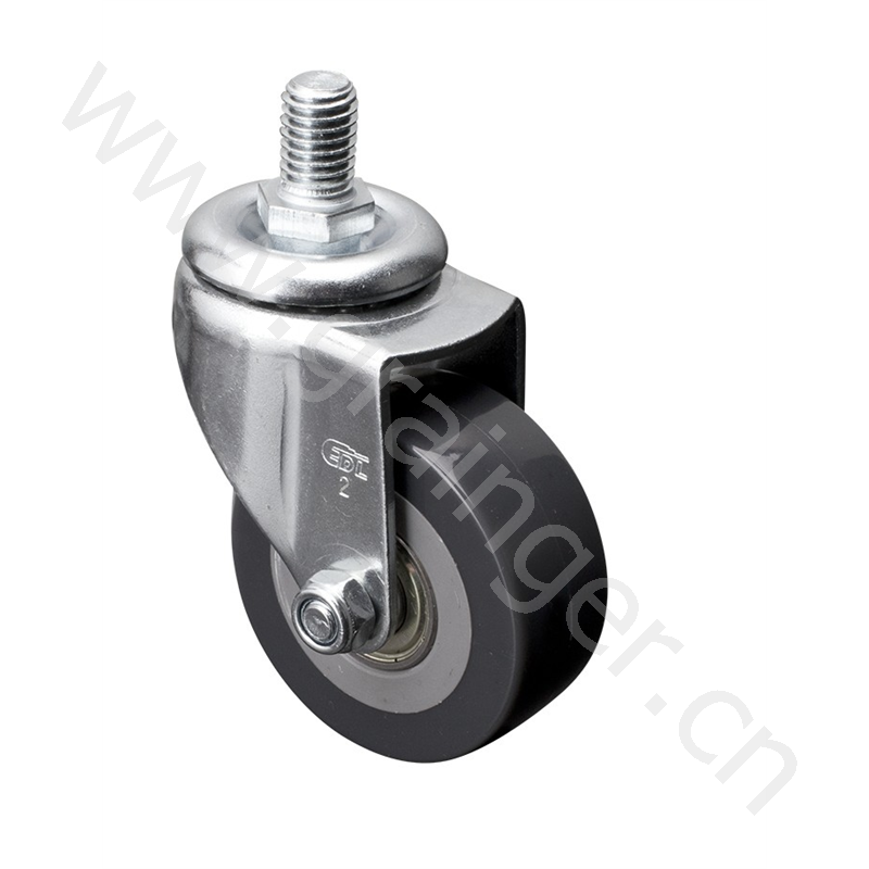 易得力 轮径2"载重40kg螺杆式聚氨酯(pu)轮 26132