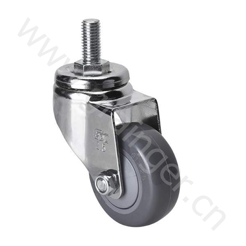 5"载重80kg镀铬螺杆式聚氨酯(pu)轮 372325-3725-77 件 1件 『固安捷